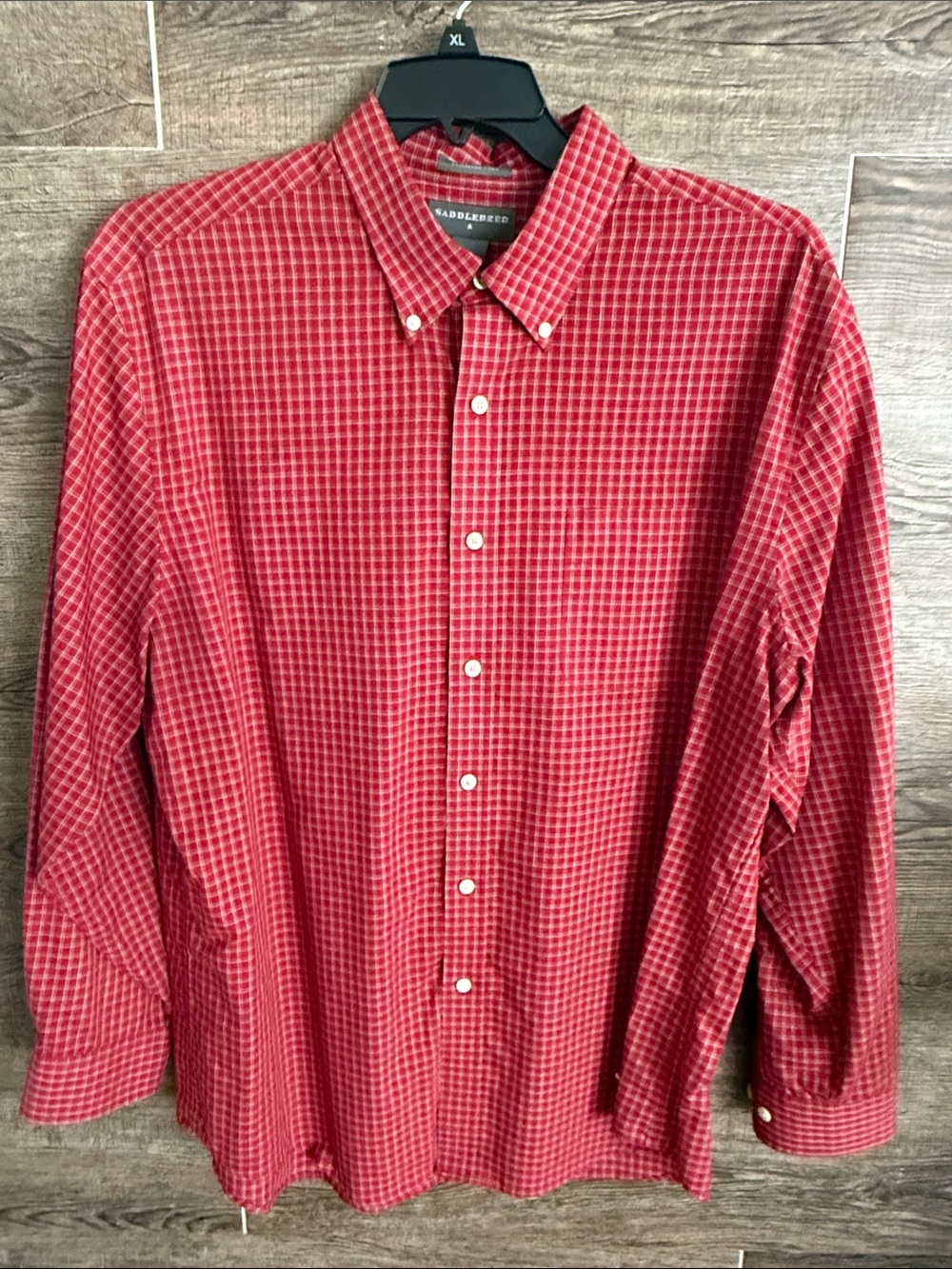 Saddlebred Red Check Button-Down Shirt